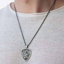 Серебряный кулон "Козак Мамай" 133264 Онікс