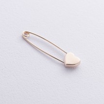 Gold pin "Heart" zak00354 Onyx