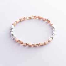 Bracelet in red, yellow and white gold b04538 Onix 19