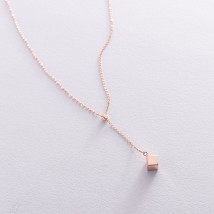Gold necklace with cube 860355 Onyx 40