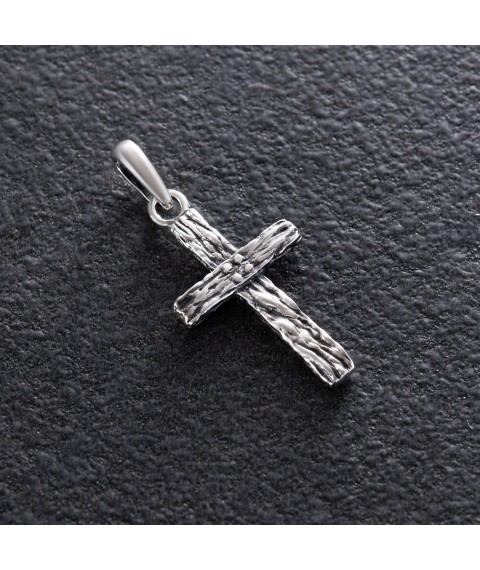Срібний хрестик (чорніння) 132713 Онікс