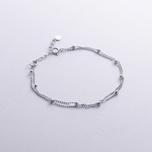 Silver bracelet "Balls" 905-01512 Onyx 17