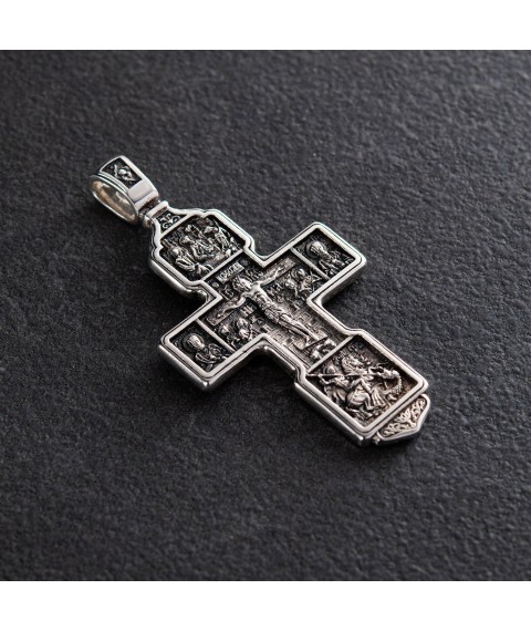 Silver cross with blackening 132694 Onyx