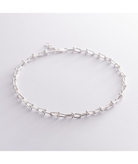 Silver necklace "Fantasy" 181103 Onyx 41