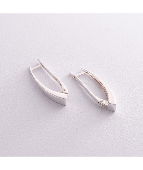 Silver earrings 121788 Onyx