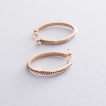 Gold earrings Elegance s06506 Onyx