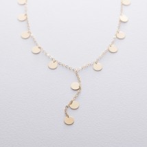 Necklace Coins in yellow gold count01553 Onyx 40