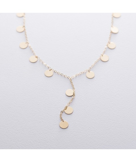 Necklace Coins in yellow gold count01553 Onyx 41