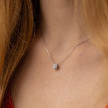 Necklace with diamonds (white gold) 739491121 Onyx 45