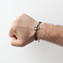 Silver men's bracelet "Anchor" Zancan EXB647-N 20