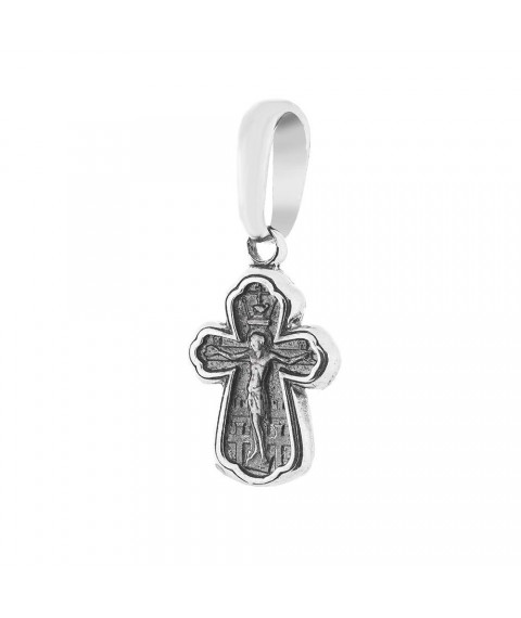 Silberkreuz mit Kruzifix (Schw?rzung) 13661 Onyx
