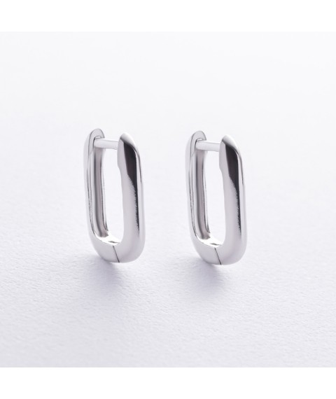 Earrings "Ethel" in silver 123349 Onyx