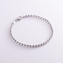 Silver bracelet "Balls" 141311 Onix 18.5