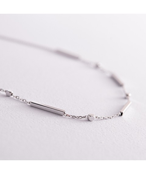 Necklace - chain in white gold kol02259 Onix 45