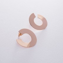Gold stud earrings Vertigo (shiny) s06465 Onyx