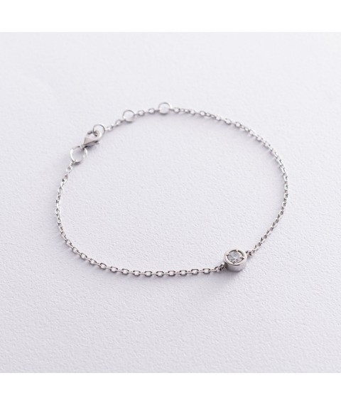 Silver bracelet with cubic zirconia 141529 Onix 19