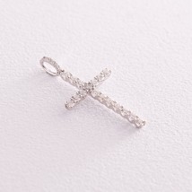 Cross in white gold with diamonds pb0292cha Onyx