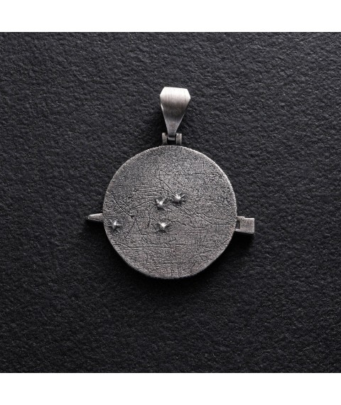 Silver pendant "Gvintivka. In one ear - it flew, in the other - it flew" (in Ukrainian) 1283 Onix