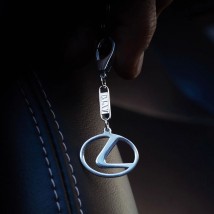 Silver keychain for car "Lexus" 9001.1 Onix
