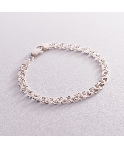 Men's silver bracelet (garibaldi) b021721 Onix 22