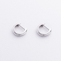 Сережки "Mini" у білому золоті с09091 Онікс