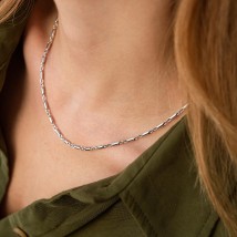 Necklace - chain in white gold kol02230 Onix 43