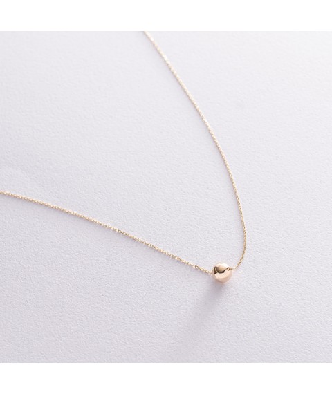 Necklace "Ball" in yellow gold count01845 Onyx 45