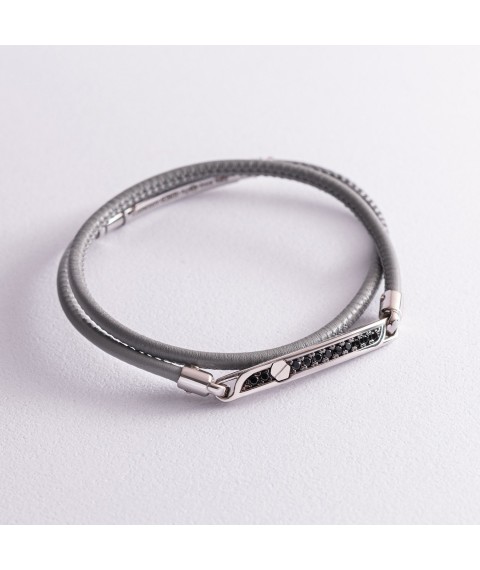Men's bracelet ZANCAN ESB178-GR Onyx