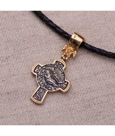 Orthodox cross "Crucifixion. Nativity of Christ" 131769 Onyx
