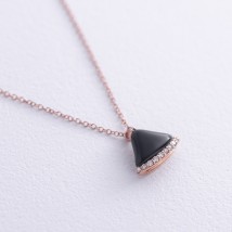 Gold necklace (onyx, diamonds) flask0118sm Onyx 45