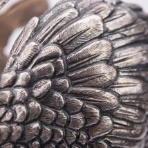 Серебряная фигура ручной работы "Лебедь" сер00014 Онікс
