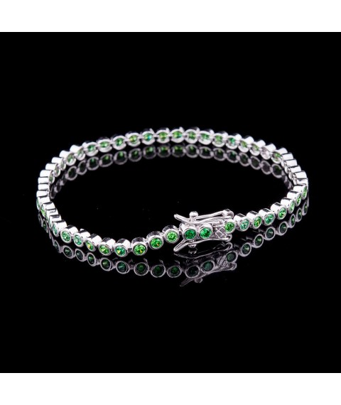 Silver bracelet with cubic zirconia 14909 Onix 19