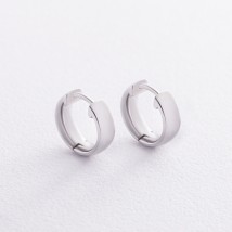 Earrings - rings in white gold s08361 Onyx
