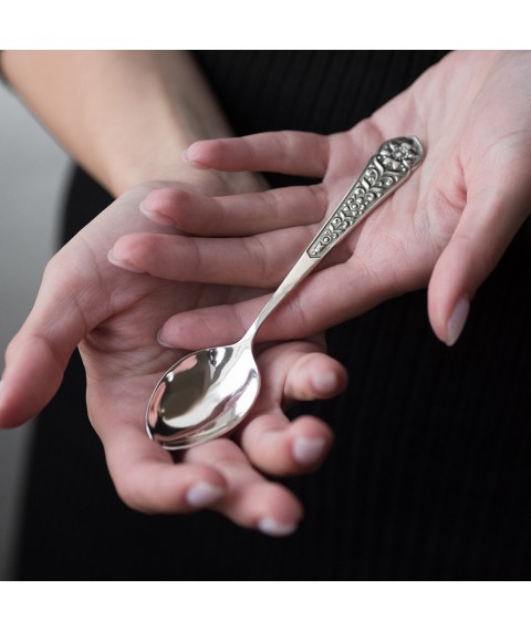 Silver tea spoon 24035 Onyx