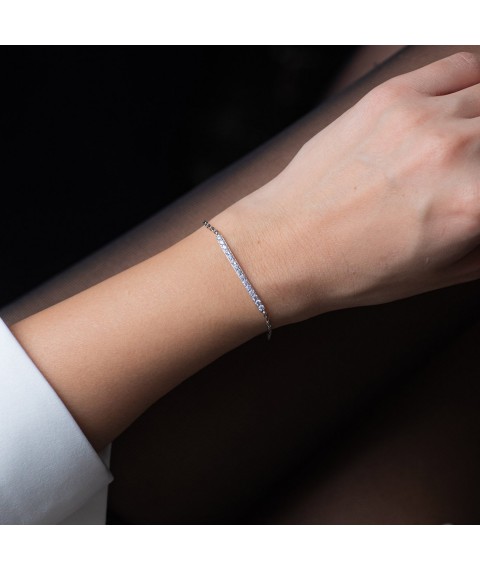 Silver bracelet with cubic zirconia 141528 Onyx 19