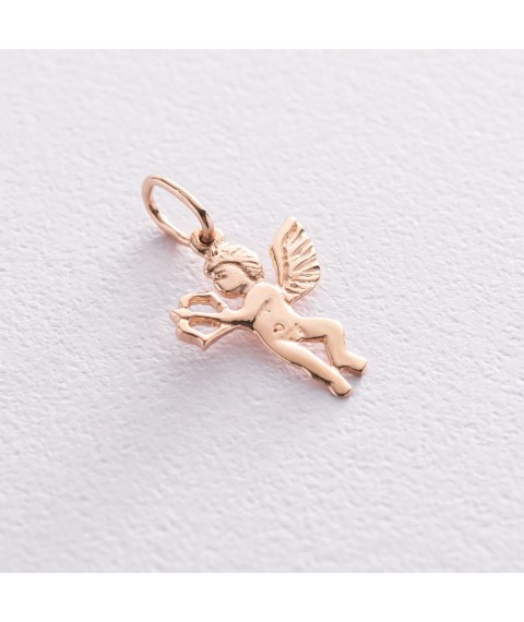 Gold pendant "Cupid" p03531 Onyx