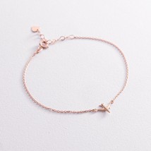 Gold bracelet "Dream" b04143 Onix 18