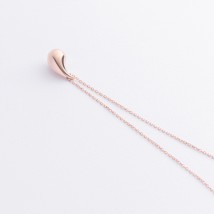 Колье "Megan" в красном золоте (Small) кол02576 Онікс  45