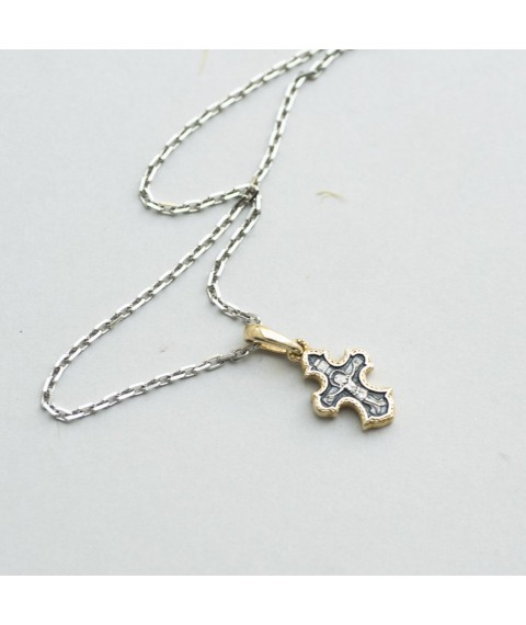 Children's cross with gold plated 131812 Onyx
