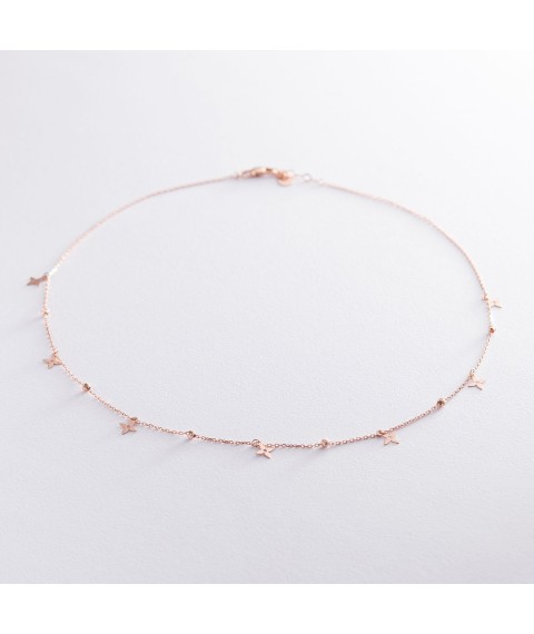 Gold Clover necklace count01520 Onyx 45