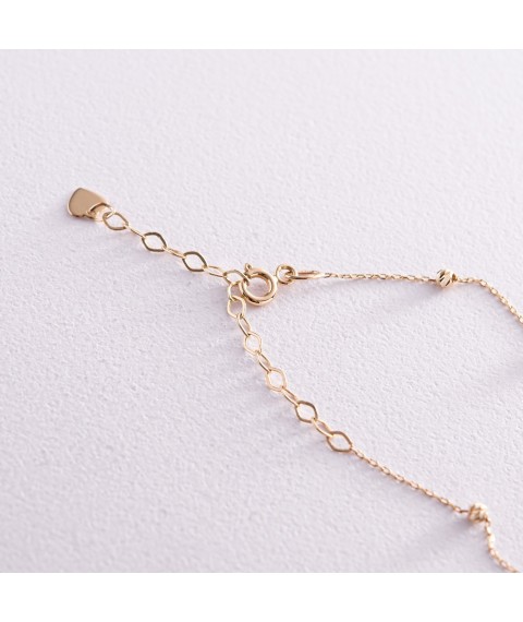 Necklace "Balls" in yellow gold count02344 Onix 46