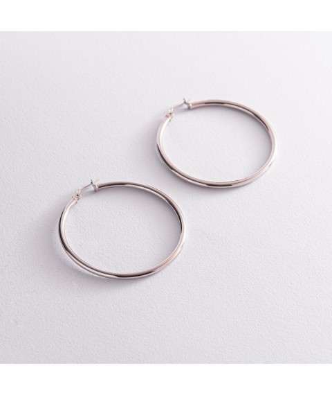 Earrings - rings in silver 122567 Onyx