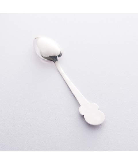 Silver teaspoon with clock 24045 Onyx