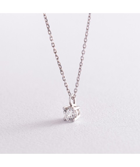 Necklace in white gold with diamond 719261121 Onyx 40