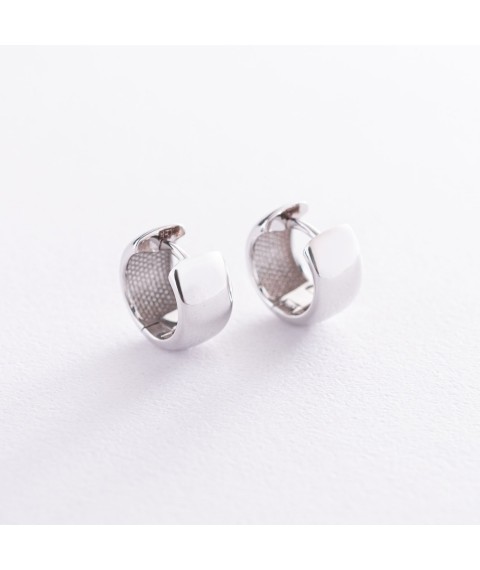 Earrings - rings in white gold s07049 Onyx