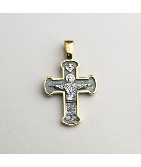 Orthodox cross (blackening, gilding) 132719 Onyx
