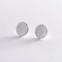 Серебряные серьги-пусеты "Солнечные зайчики" (маленькие) 123041 Онікс