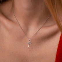 Cross with diamonds (white gold) pb0311nl Onyx