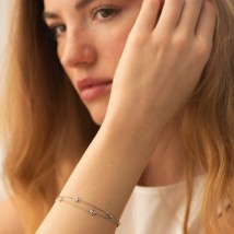 Серебряный браслет с фианитами 905-01592 Онікс 17