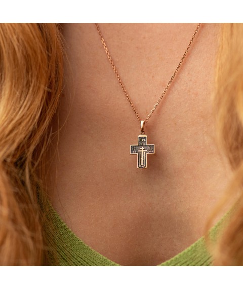Gold cross (blackening) p03250 Onix